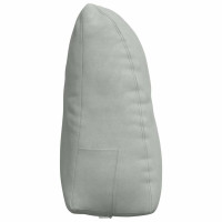 Produktbild för Ryggkudde Ljusgrå 60 x 24 x 50 cm Sammet