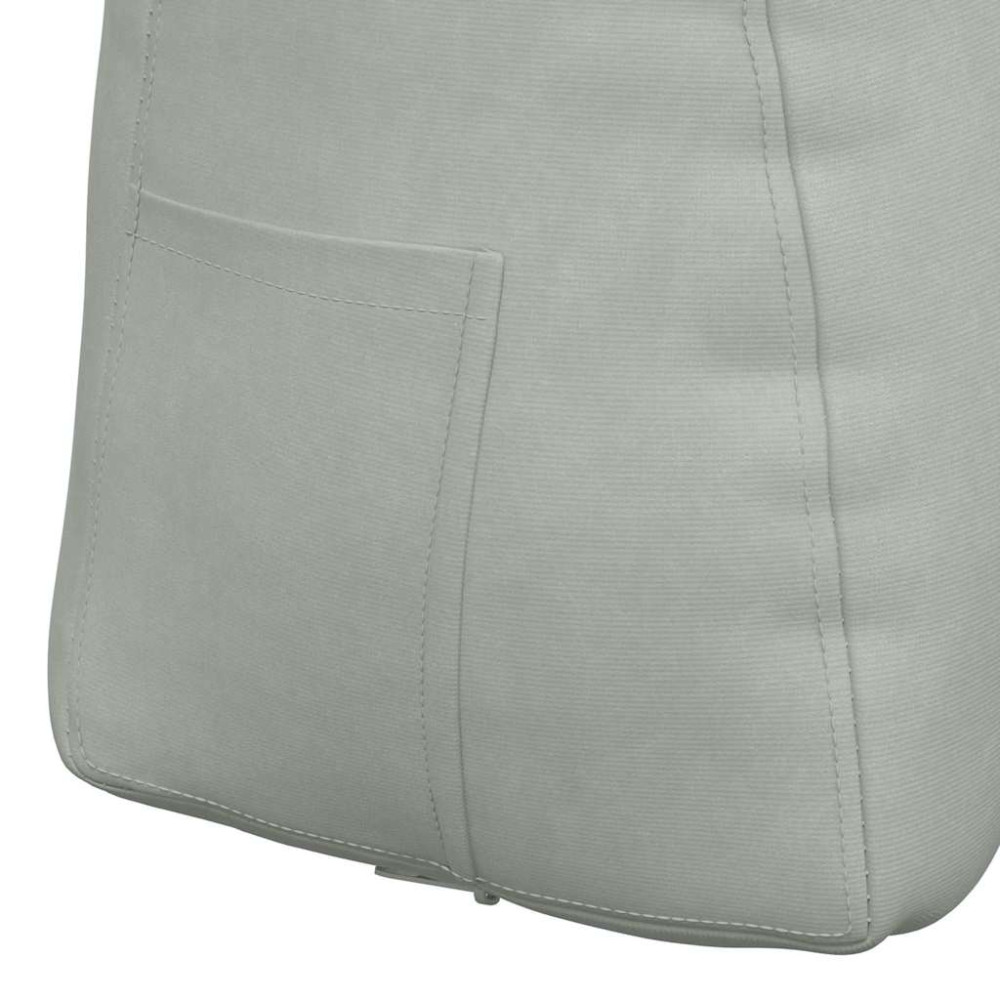 Produktbild för Ryggkudde Ljusgrå 60 x 24 x 50 cm Sammet