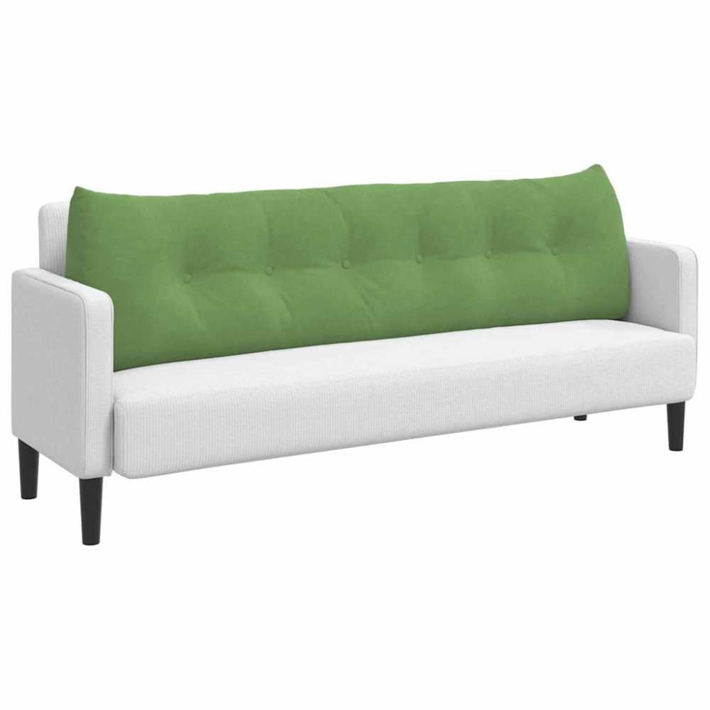 Produktbild för Ryggkudde Ljusgrön 180 x 24 x 50 cm Sammet