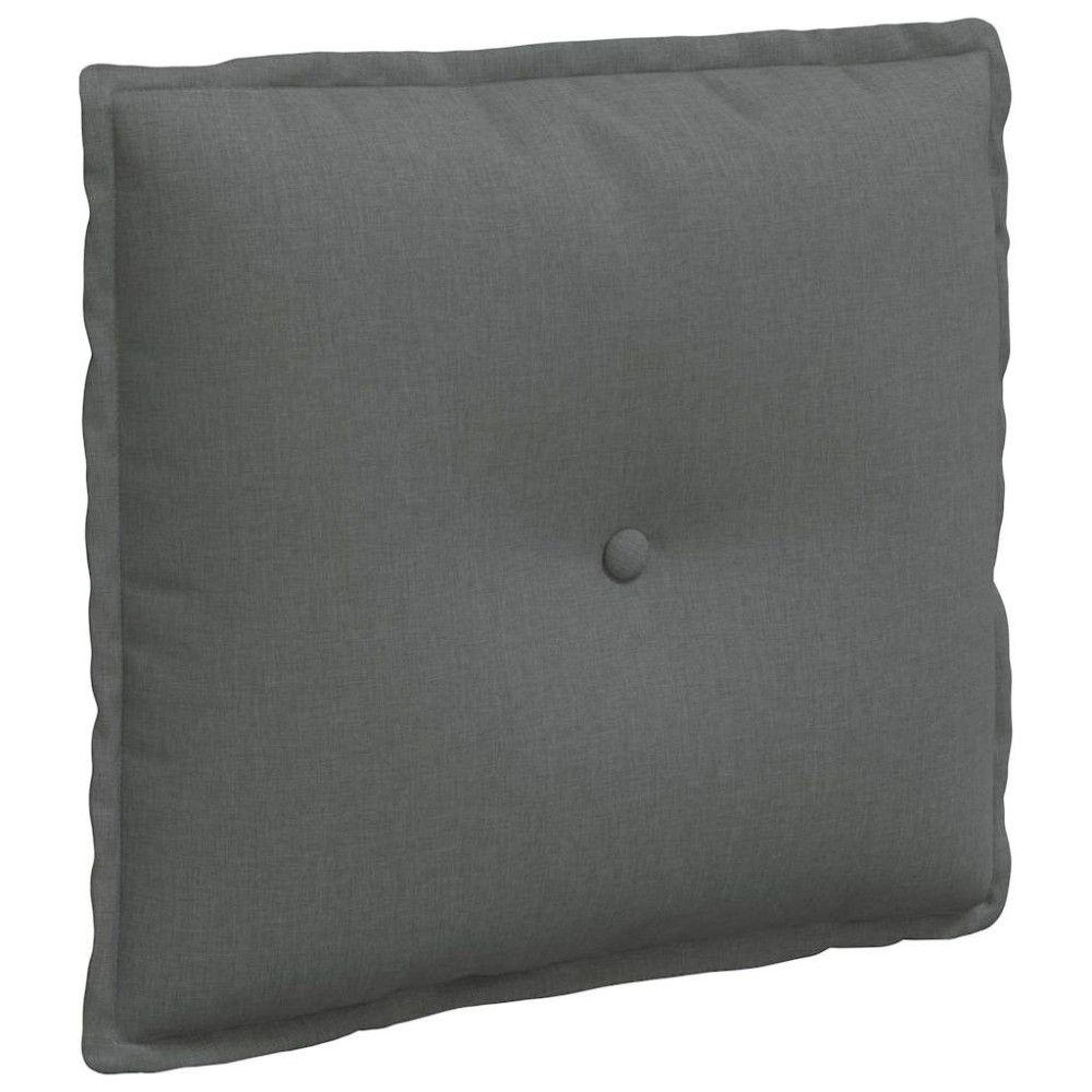 Produktbild för Ryggkudde Mörkgrå 50 x 19 x 45 cm tyg