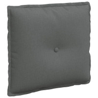 Produktbild för Ryggkudde Mörkgrå 50 x 19 x 45 cm tyg