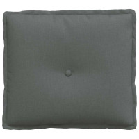 Produktbild för Ryggkudde Mörkgrå 50 x 19 x 45 cm tyg
