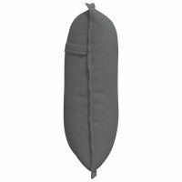 Produktbild för Ryggkudde Mörkgrå 50 x 19 x 45 cm tyg
