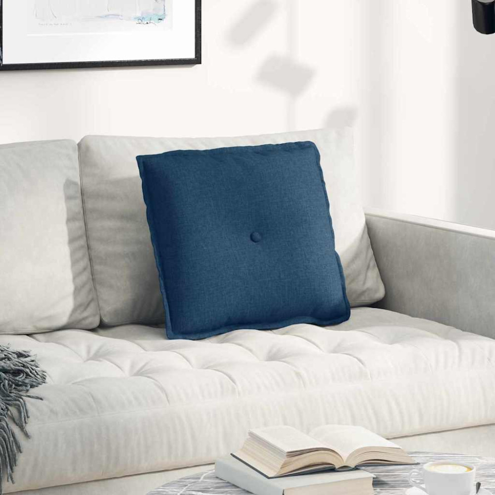 Produktbild för Ryggkudde Blå 50 x 19 x 45 cm tyg
