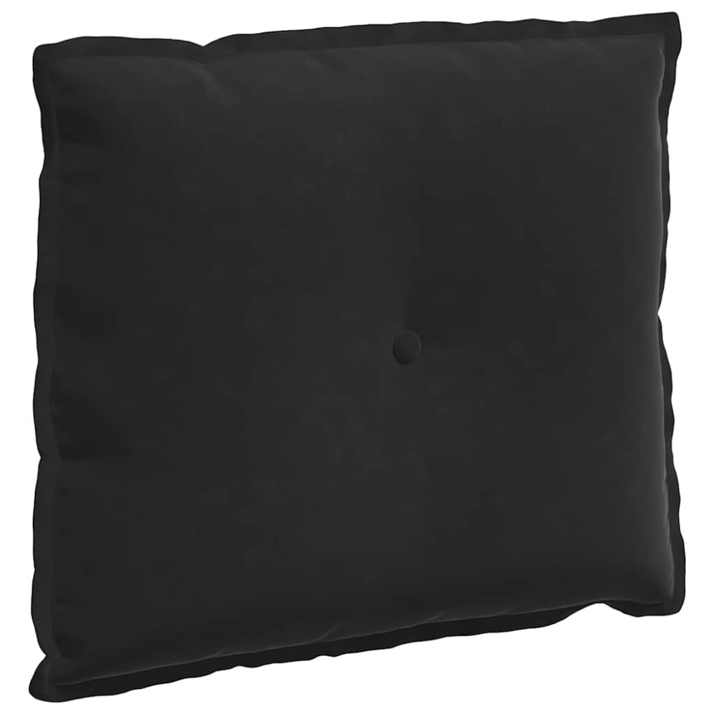 Produktbild för Ryggkudde Svart 60 x 50 cm Kordread tyg