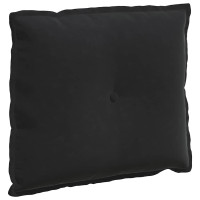 Produktbild för Ryggkudde Svart 60 x 50 cm Kordread tyg