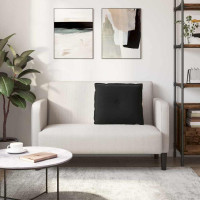 Produktbild för Ryggkudde Svart 60 x 50 cm Kordread tyg