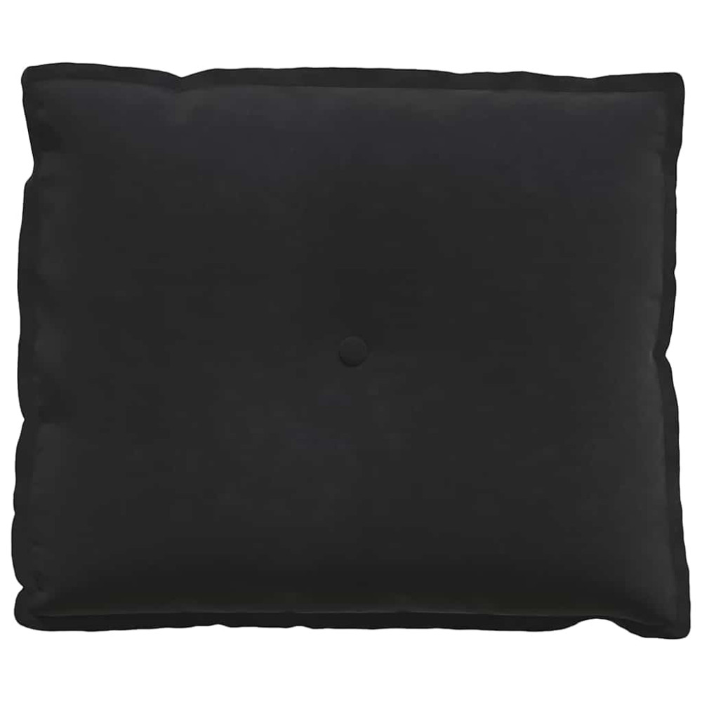 Produktbild för Ryggkudde Svart 60 x 50 cm Kordread tyg