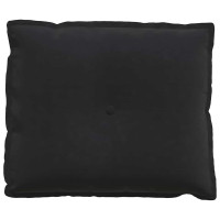 Produktbild för Ryggkudde Svart 60 x 50 cm Kordread tyg