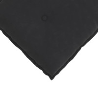 Produktbild för Ryggkudde Svart 60 x 50 cm Kordread tyg