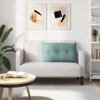 Produktbild för Ryggkudde Havgrön 80 x 50 cm Kordread tyg