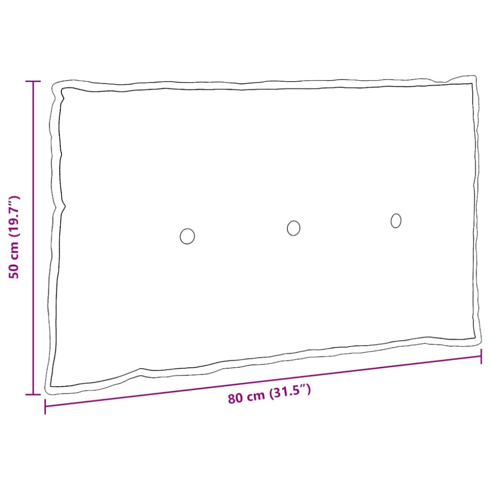 Produktbild för Ryggkudde Havgrön 80 x 50 cm Kordread tyg