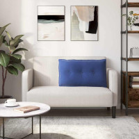 Produktbild för Ryggkudde Polisblå 80 x 50 cm Kordread tyg