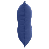 Produktbild för Ryggkudde Polisblå 80 x 50 cm Kordread tyg
