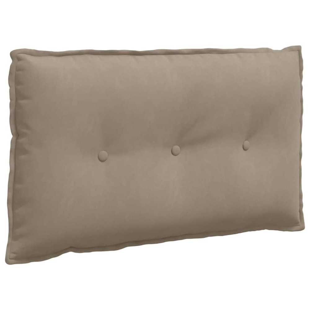 Produktbild för Ryggkudde Taupe 80 x 50 cm Mikrofiber Tyg