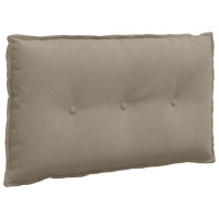 Produktbild för Ryggkudde Taupe 80 x 50 cm Mikrofiber Tyg