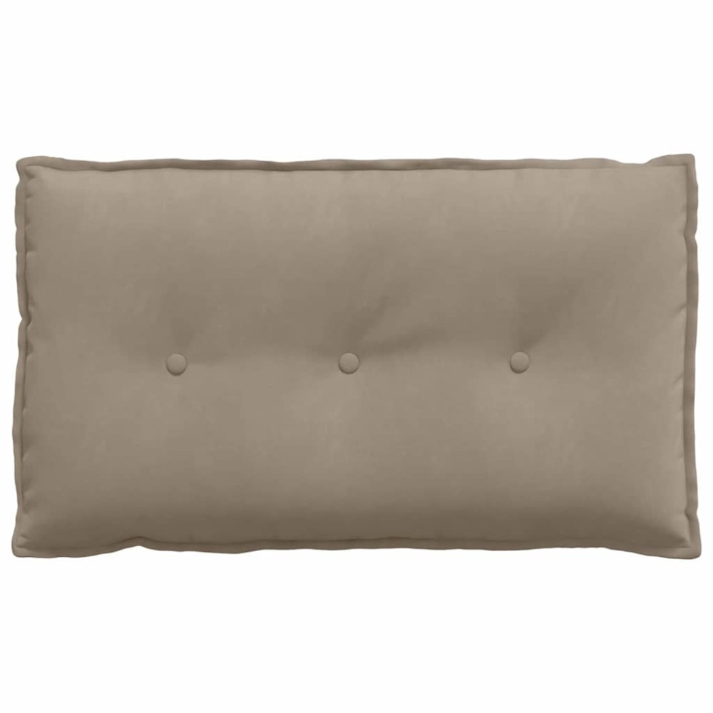 Produktbild för Ryggkudde Taupe 80 x 50 cm Mikrofiber Tyg