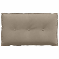 Produktbild för Ryggkudde Taupe 80 x 50 cm Mikrofiber Tyg
