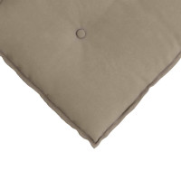 Produktbild för Ryggkudde Taupe 80 x 50 cm Mikrofiber Tyg