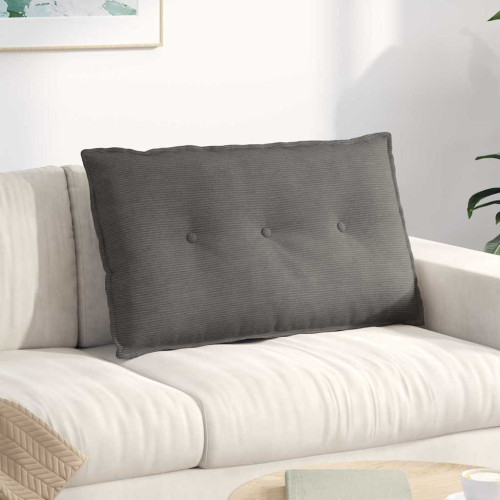 vidaXL Ryggkudde Ljusgrå 80 x 50 cm Kordread tyg