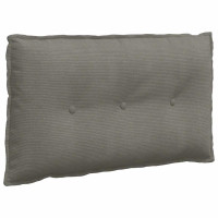 Produktbild för Ryggkudde Ljusgrå 80 x 50 cm Kordread tyg