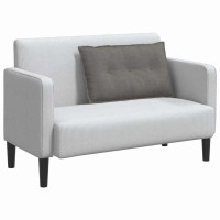 Produktbild för Ryggkudde Ljusgrå 80 x 50 cm Kordread tyg