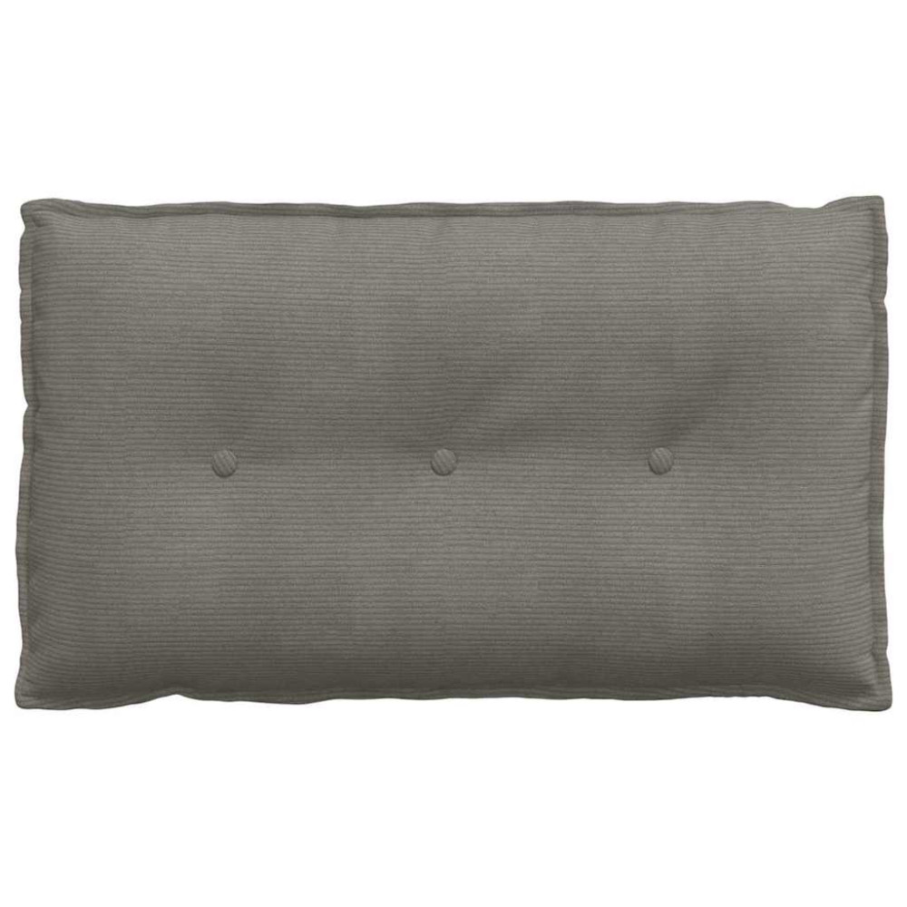 Produktbild för Ryggkudde Ljusgrå 80 x 50 cm Kordread tyg