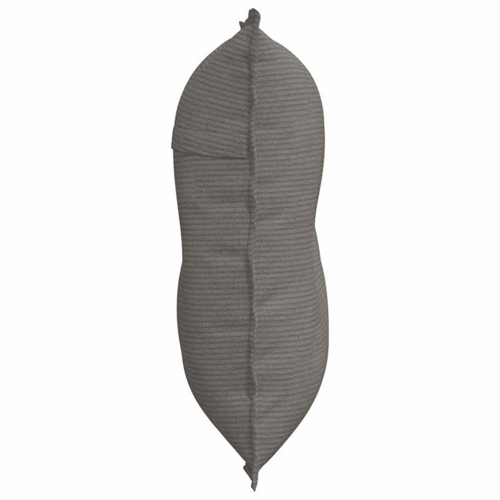 Produktbild för Ryggkudde Ljusgrå 80 x 50 cm Kordread tyg
