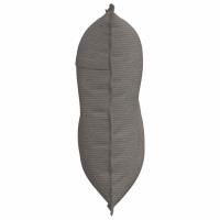 Produktbild för Ryggkudde Ljusgrå 80 x 50 cm Kordread tyg