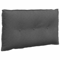Produktbild för Ryggkudde Mörkgrå 80 x 50 cm Kordread tyg