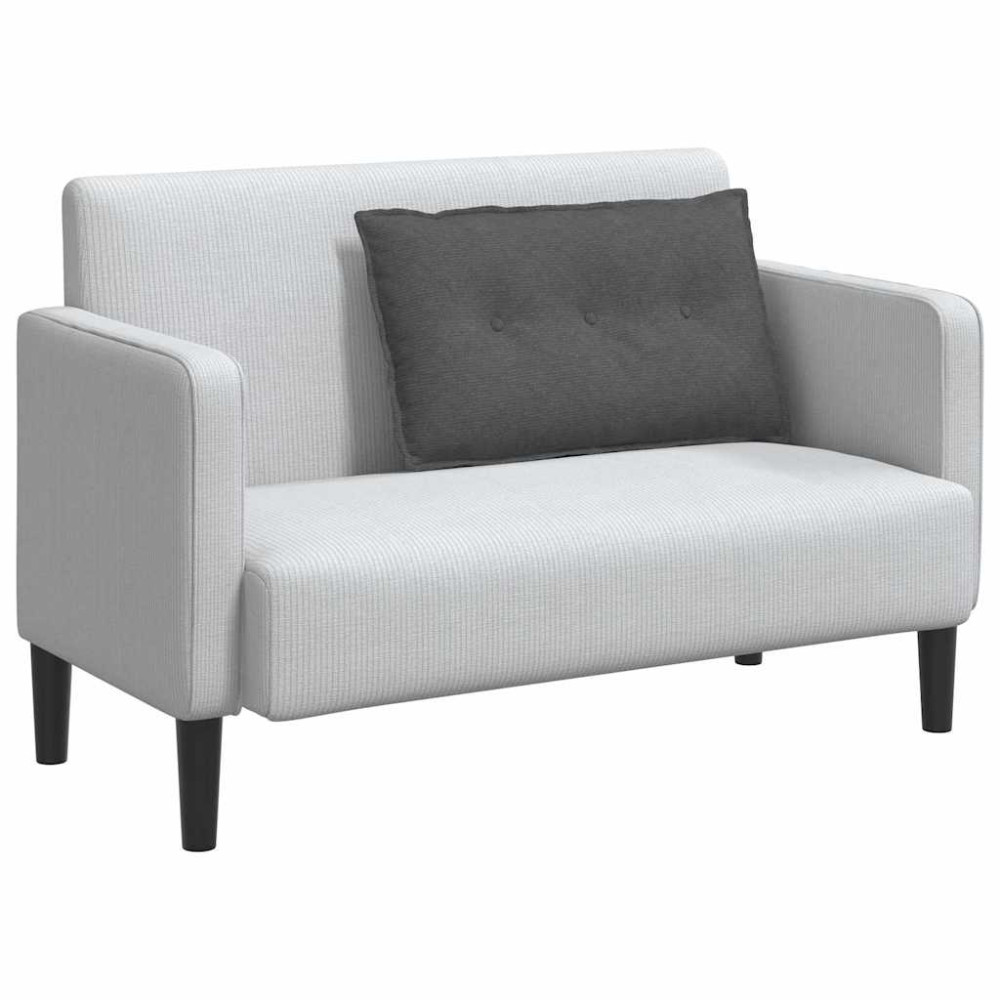 Produktbild för Ryggkudde Mörkgrå 80 x 50 cm Kordread tyg