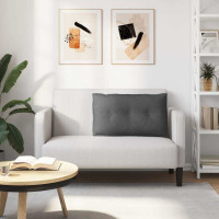 Produktbild för Ryggkudde Mörkgrå 80 x 50 cm Kordread tyg