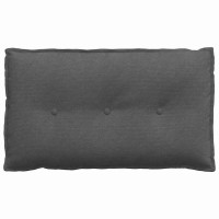 Produktbild för Ryggkudde Mörkgrå 80 x 50 cm Kordread tyg