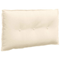 Produktbild för Ryggkudde Kräm 80 x 50 cm Kordread tyg