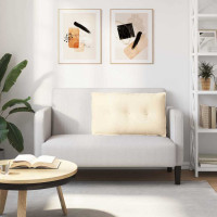 Produktbild för Ryggkudde Kräm 80 x 50 cm Kordread tyg
