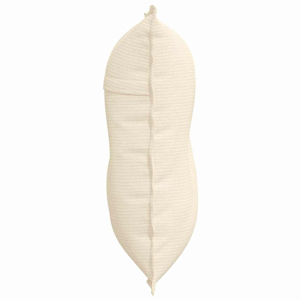Produktbild för Ryggkudde Kräm 80 x 50 cm Kordread tyg
