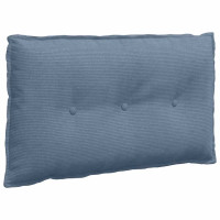 Produktbild för Ryggkudde Blå 80 x 50 cm Kordread tyg