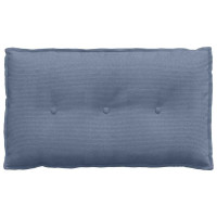 Produktbild för Ryggkudde Blå 80 x 50 cm Kordread tyg