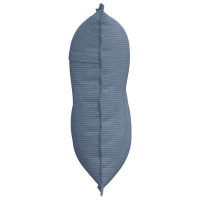 Produktbild för Ryggkudde Blå 80 x 50 cm Kordread tyg