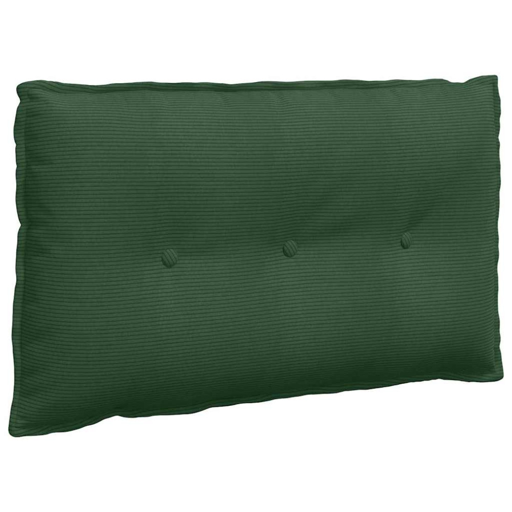 Produktbild för Ryggkudde Jungelgrön 80 x 50 cm Kordread tyg