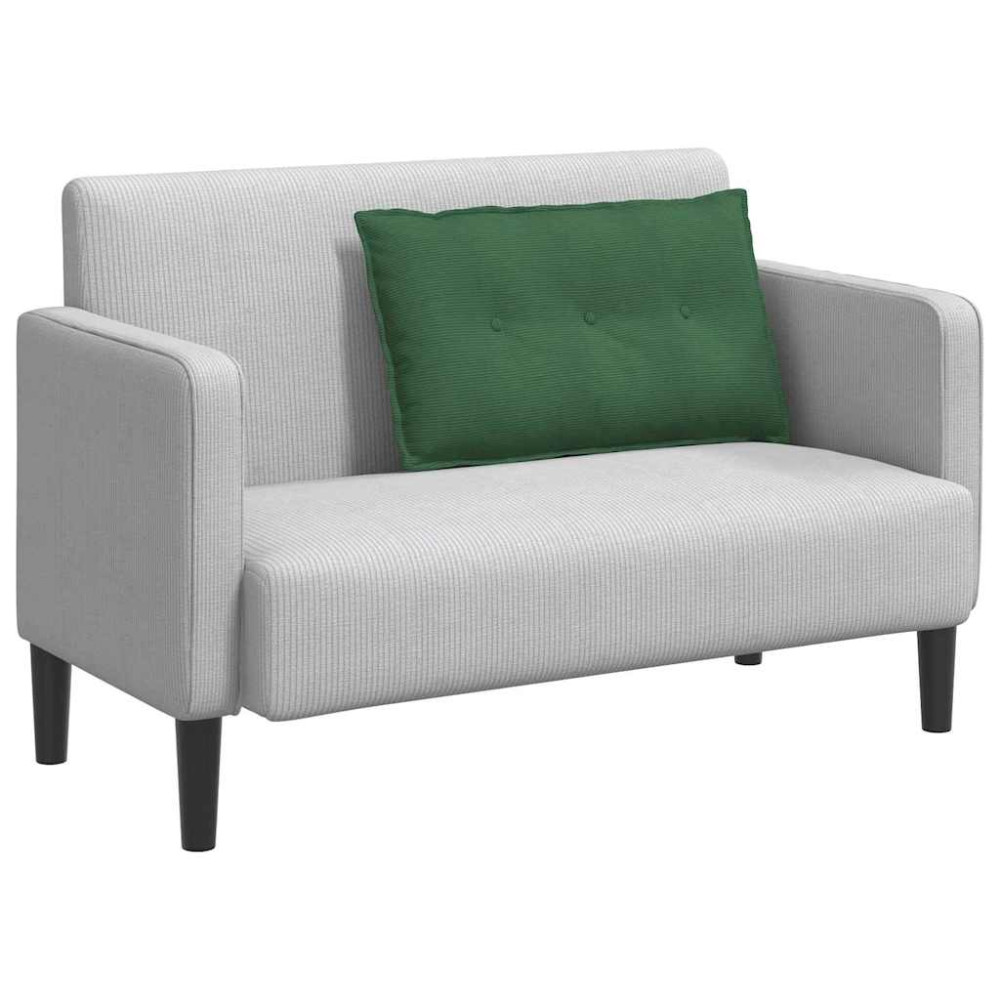 Produktbild för Ryggkudde Jungelgrön 80 x 50 cm Kordread tyg