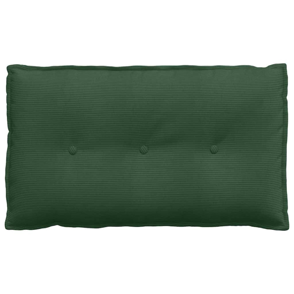 Produktbild för Ryggkudde Jungelgrön 80 x 50 cm Kordread tyg