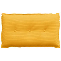 Produktbild för Ryggkudde Ljusgul 80 x 50 cm Kordread tyg