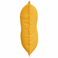 Produktbild för Ryggkudde Ljusgul 80 x 50 cm Kordread tyg