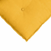 Produktbild för Ryggkudde Ljusgul 80 x 50 cm Kordread tyg