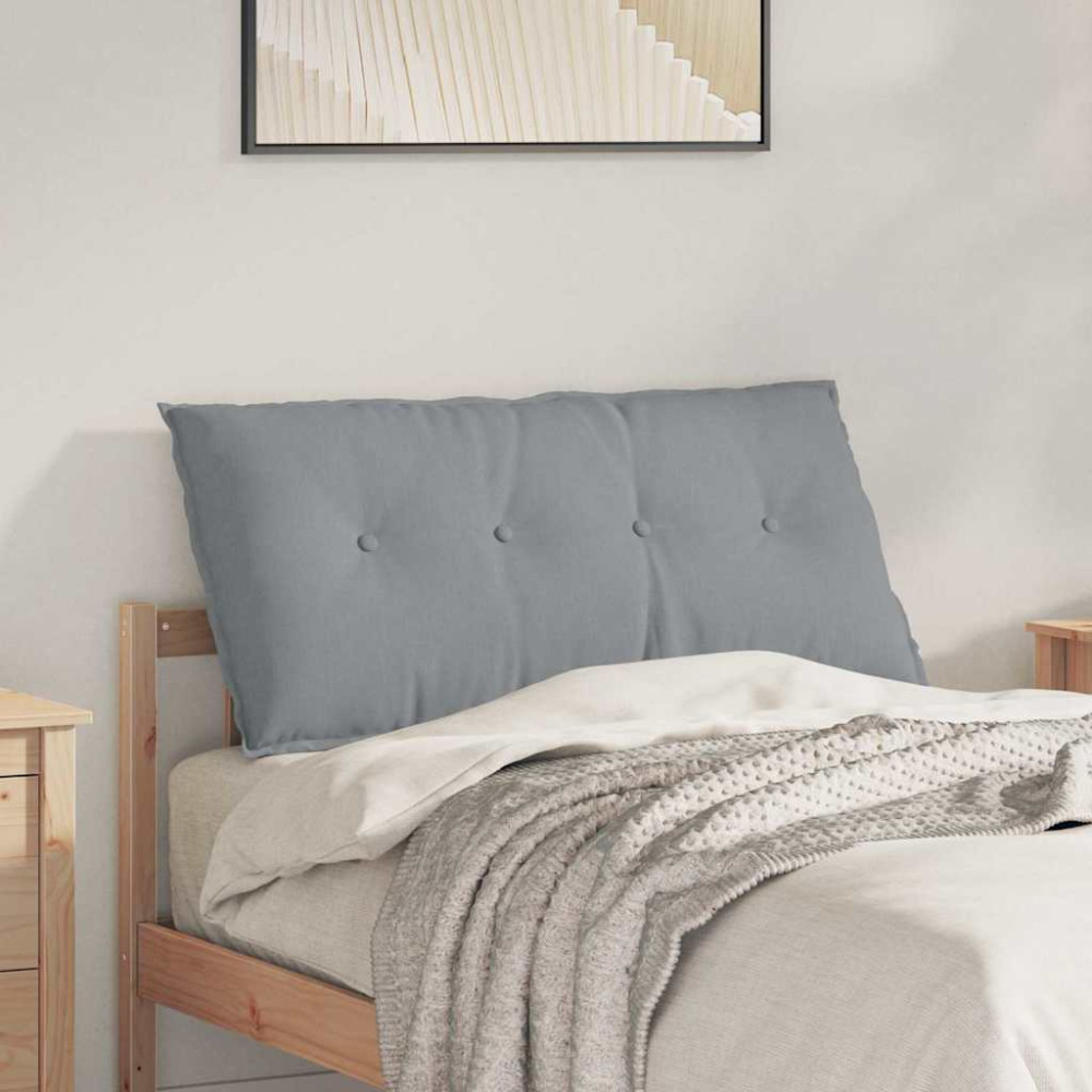 Produktbild för Ryggkudde Ljusgrå 100 x 19 x 50 cm tyg