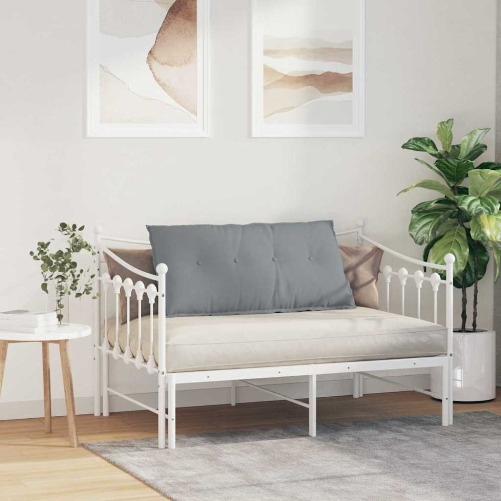 Produktbild för Ryggkudde Ljusgrå 100 x 19 x 50 cm tyg