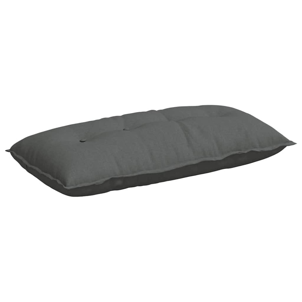 Produktbild för Ryggkudde Mörkgrå 100 x 19 x 50 cm tyg