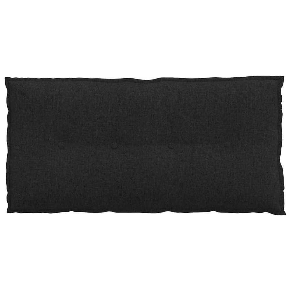 Produktbild för Ryggkudde Svart 100 x 19 x 50 cm tyg