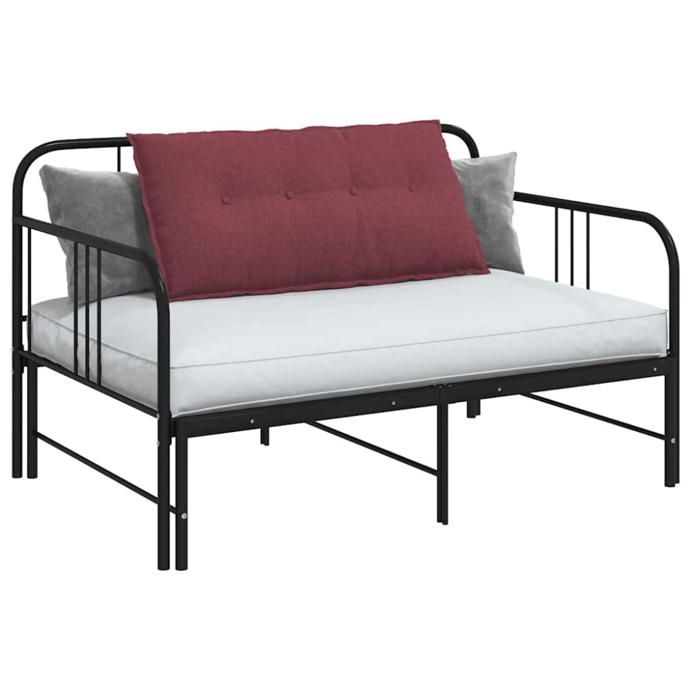 Produktbild för Ryggkudde Vinröd 100 x 19 x 50 cm tyg